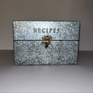 Hearth & Hand Magnolia Metal RECIPE BOX 7 x 4.5